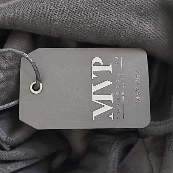 NWT Kingsize Mens Big & Tall MVP Velour Hoodie Onyx Black with White Stripes 6XL - Picture 12 of 12